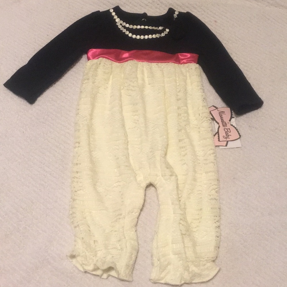 Lace romper NWT